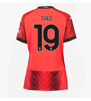 AC Milan Theo Hernandez #19 Hemmatröja Dam 2023-24 Kortärmad